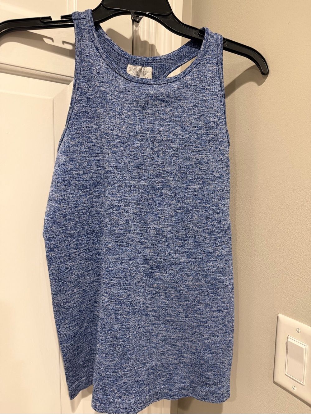 Athleta Heathered Blue Racerback Tank Top